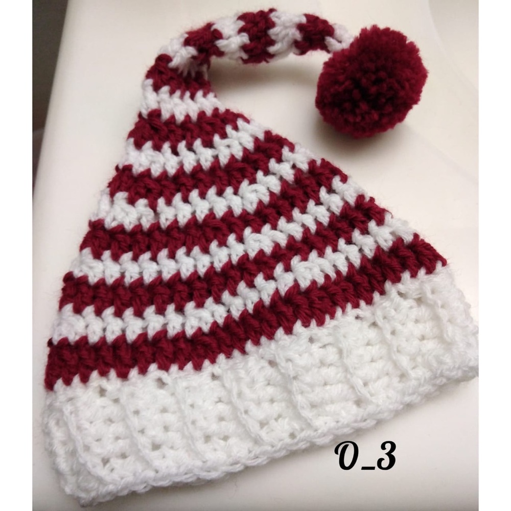 Baby Santa Hat Crochet Hand Made